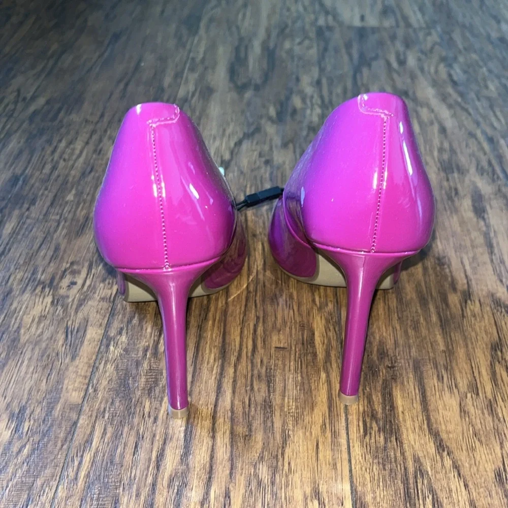 NWT 👠 EXPRESS PINK POINTED-TOE HEELS SIZE 7 - Picture 4 of 5